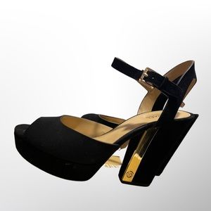 MICHAEL Michael Kors Women's London Platform Heeled Sandals size 7.5 womens